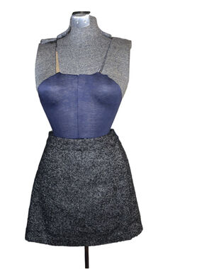 Women's Gap Black & White Tweed Mini Skirt Size 6